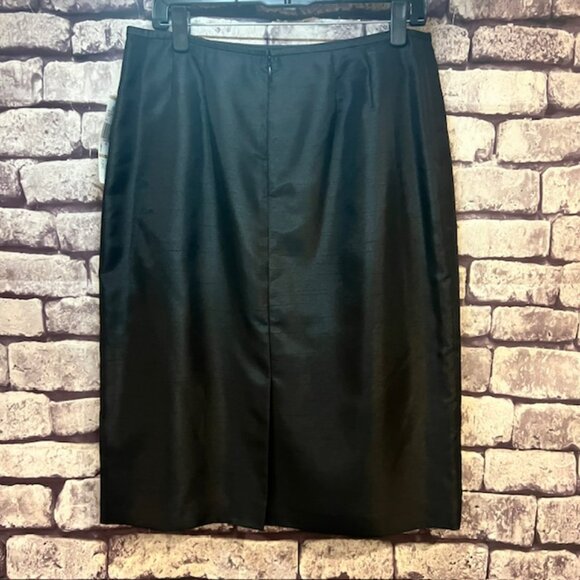Le Suit NWT Black Fully Lined Skirt Size 12 - Picture 4 of 8